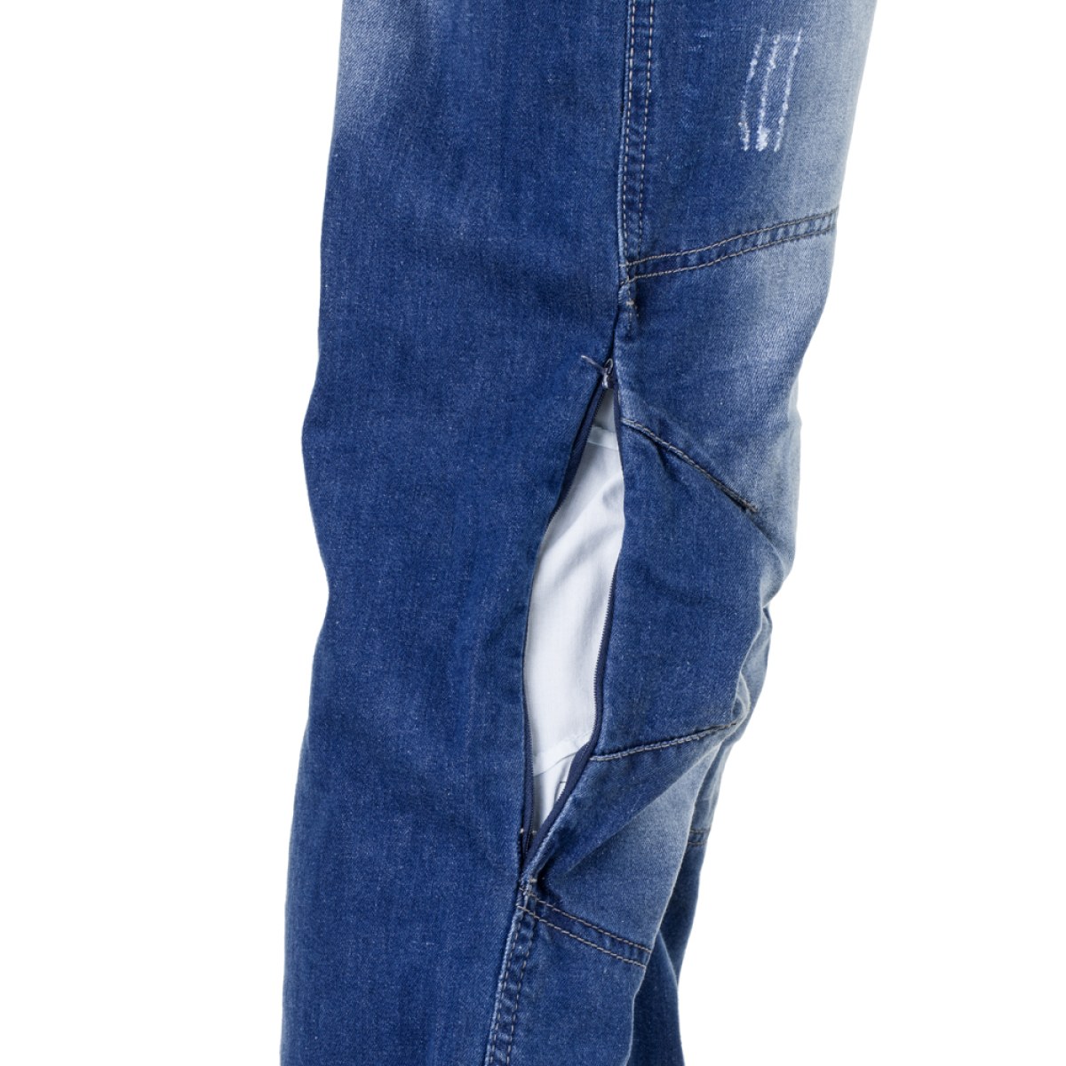 Pánske moto jeansy W-TEC Shiquet - Veľkosť: 5XL | Farba: Modrá · záber 5
