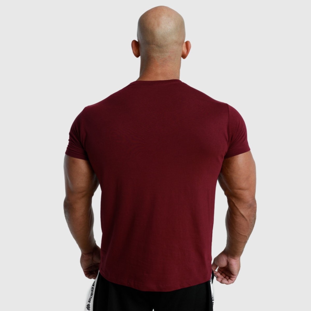 Pánske fitness tričko Iron Aesthetics Unbroken, bordové · záber 5