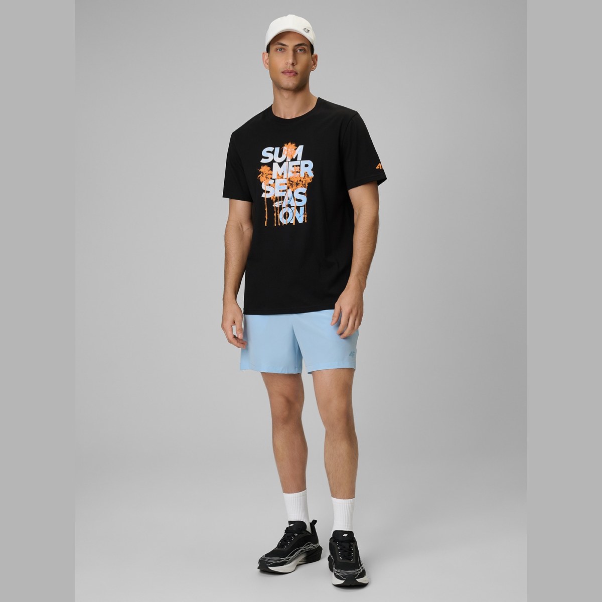 Pánske oversize tričko s potlačou - čierne · záber 10