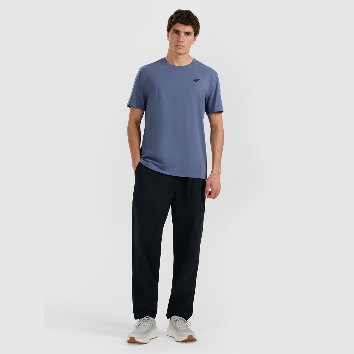 T-shirt regular hladký pánsky - tmavomodrý · záber 2