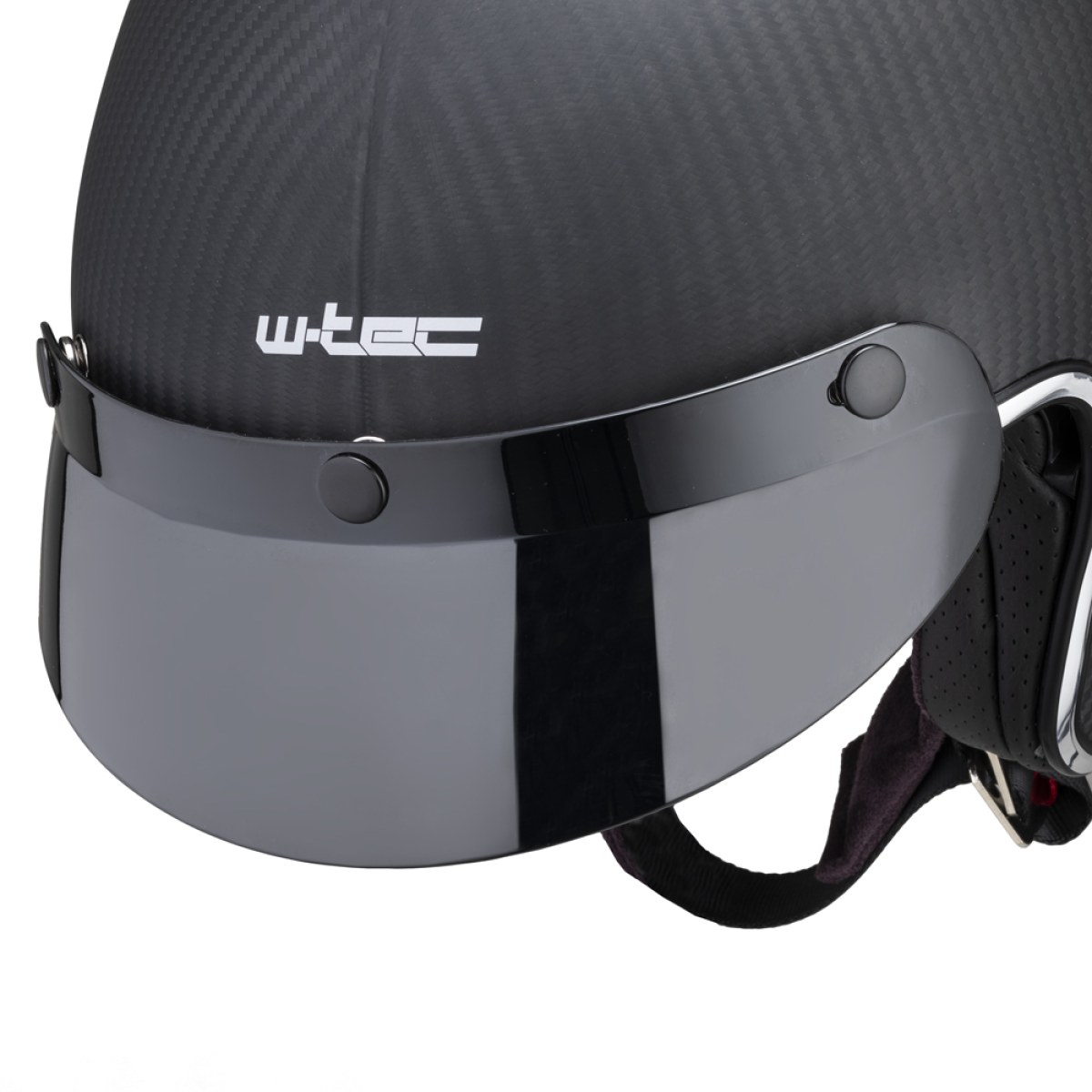 Moto prilba W-TEC Vacabro SWBH - Veľkosť: 53-54, XS | Farba: Matt Carbon Pure · záber 4