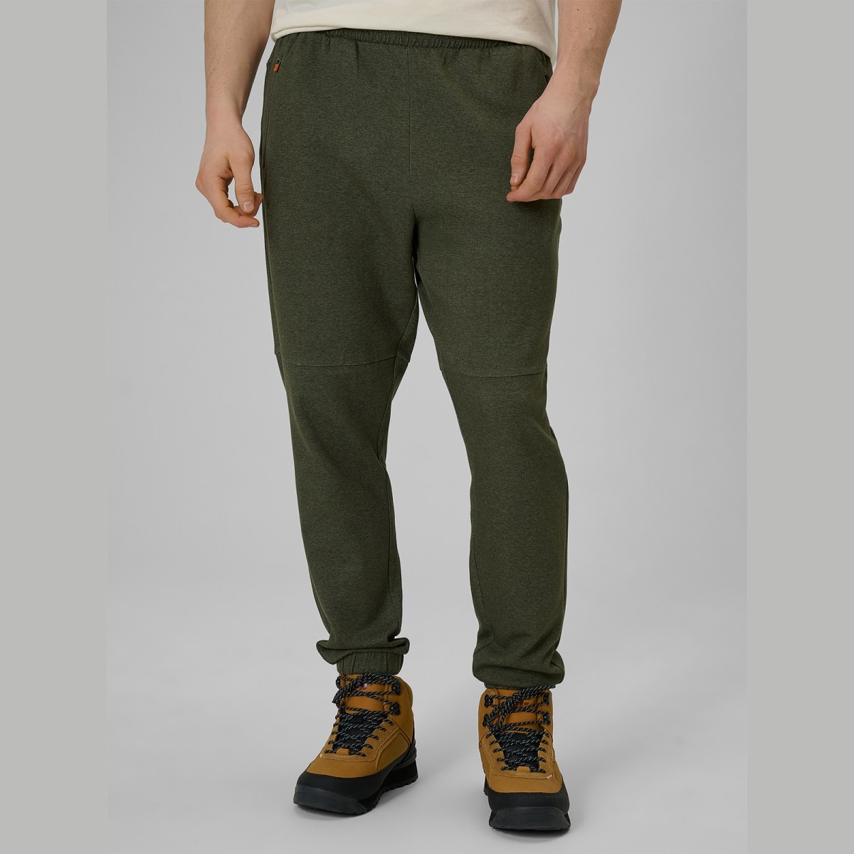 Pánske teplákové jogger nohavice - khaki · záber 2
