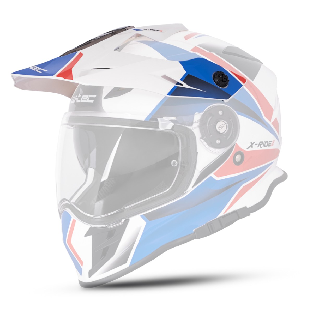 W-TEC Náhradní kšilt k helmě W-TEC Valso čierna-fluo · záber 3