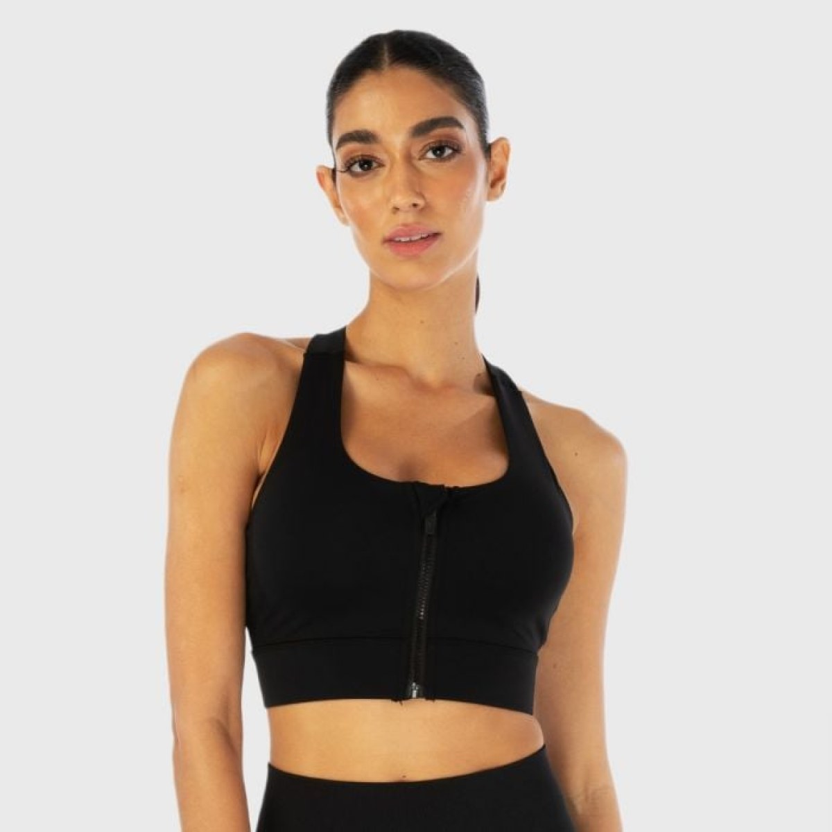 SQUATWOLF Športová podprsenka Zip Up Infinity Black S · záber 1