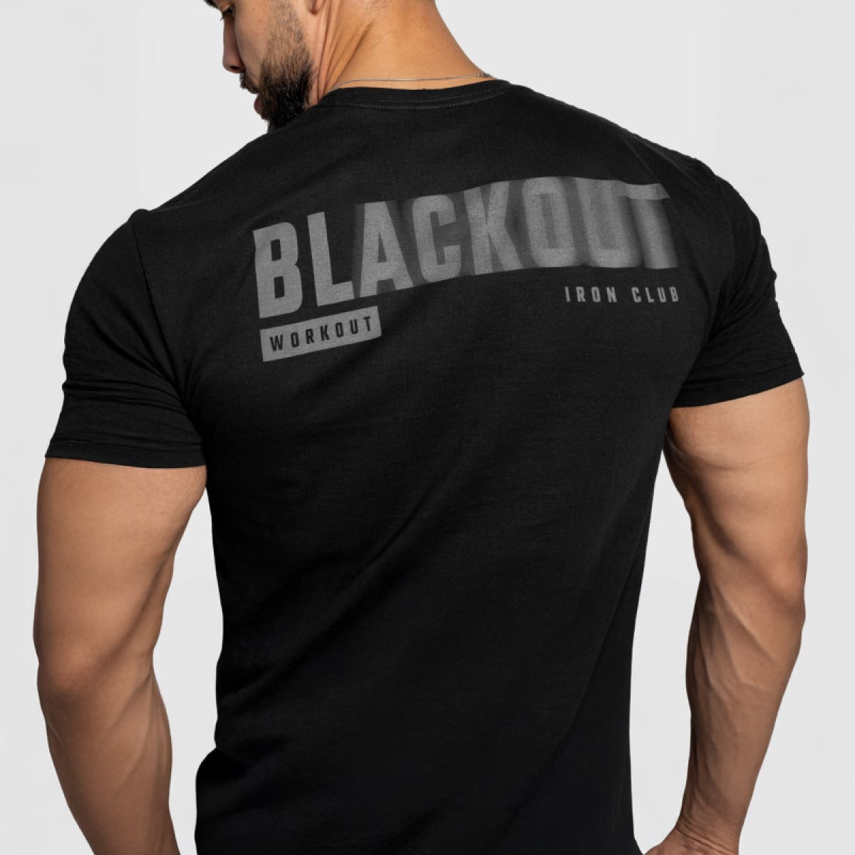 Pánske tričko Iron Aesthetics Blackout, čierne · záber 1