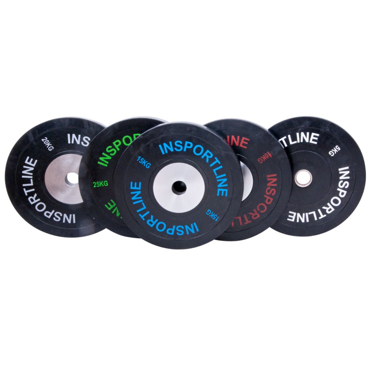 Gumový kotúč inSPORTline Bumper Plate 20 kg 50 mm · záber 3