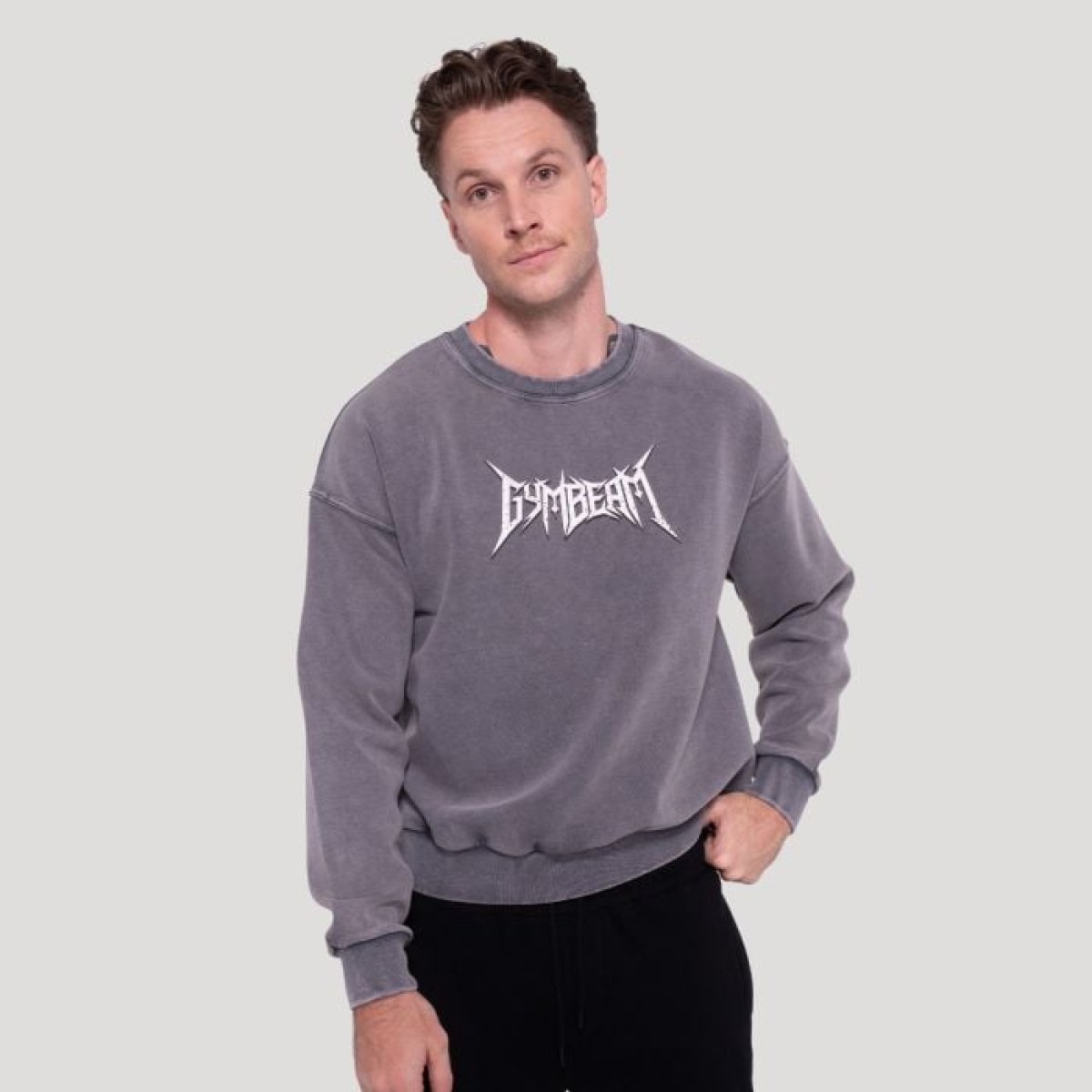 GymBeam Mikina Spike Gray M · záber 1