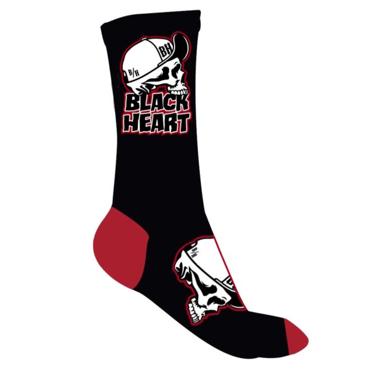 BLACK HEART Cap Skull Socks šedo-čierna - 8-9 · záber 2