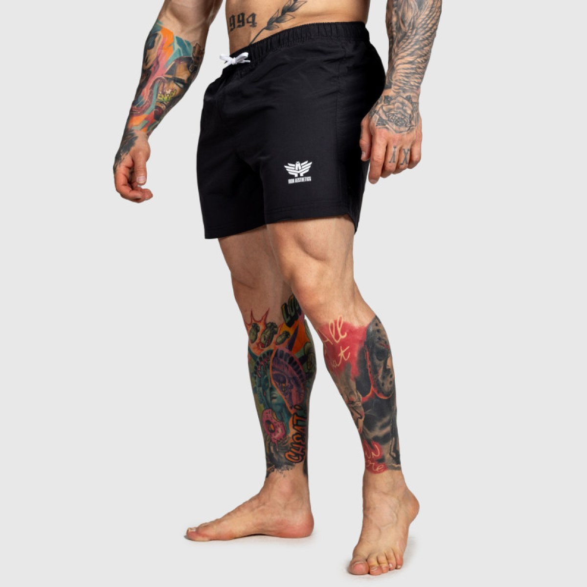 Pánske plavecké šortky Iron Aesthetics Sunshine, čierne · záber 4