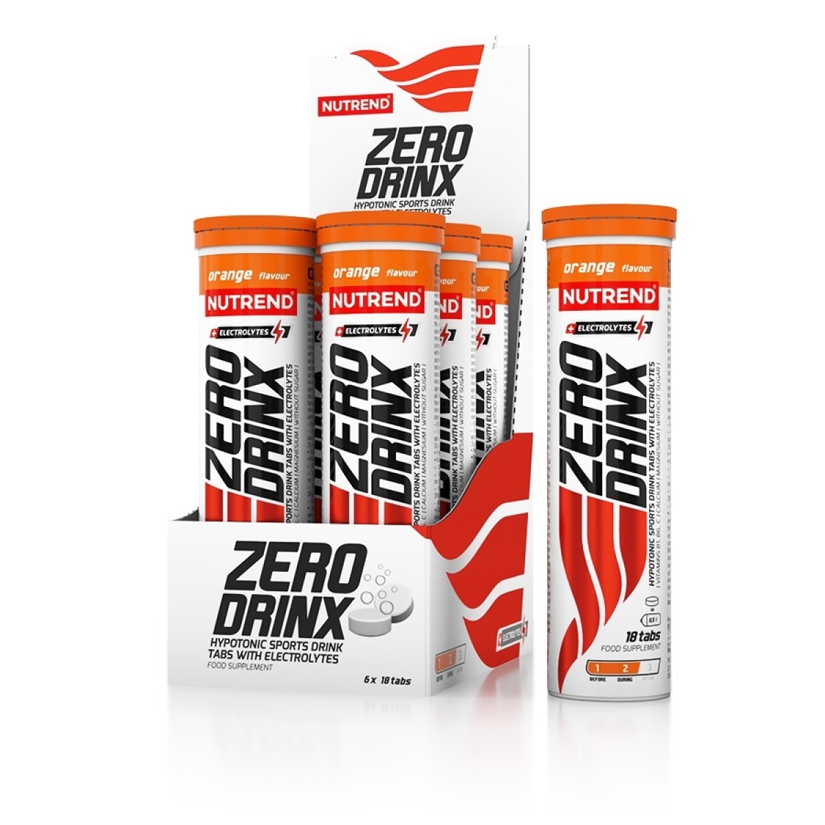 Nutrend Zerodrinx 18 tablet pomaranč · záber 1