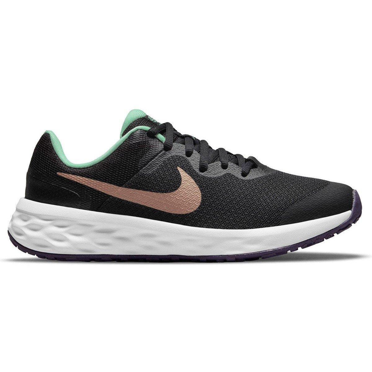 Nike Revolution 6 Road Older Kids - Veľkosť: 38 | Farba: Čierna · záber 1