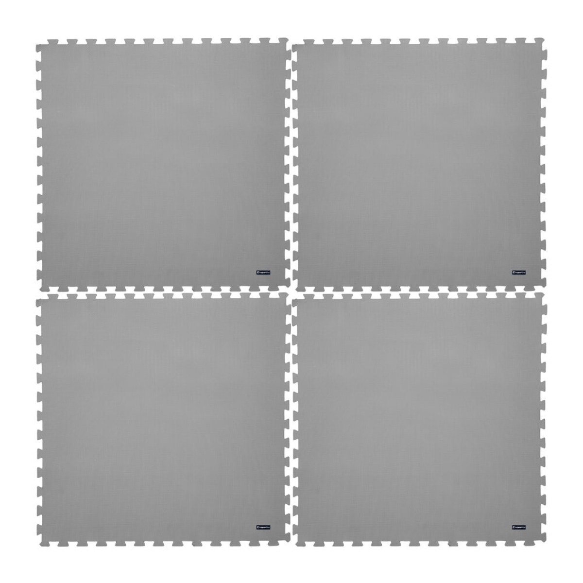 Fitness podložka inSPORTline EVA40 200x200x1 cm (4 dlaždice, okraje) - Farba: Červená · záber 5