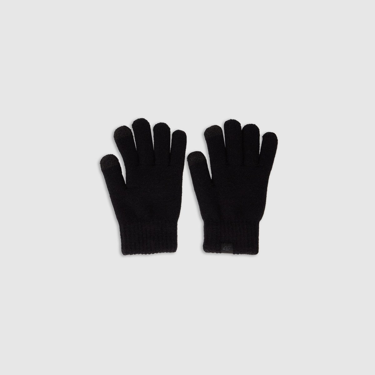 Detské pletené rukavice Touch Screen - čierne · záber 1