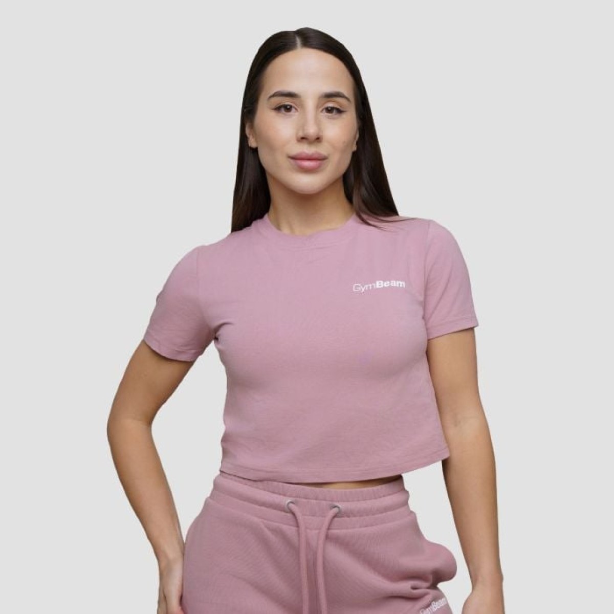 GymBeam Dámske tričko Cropped Agile Woodrose XSXS · záber 1