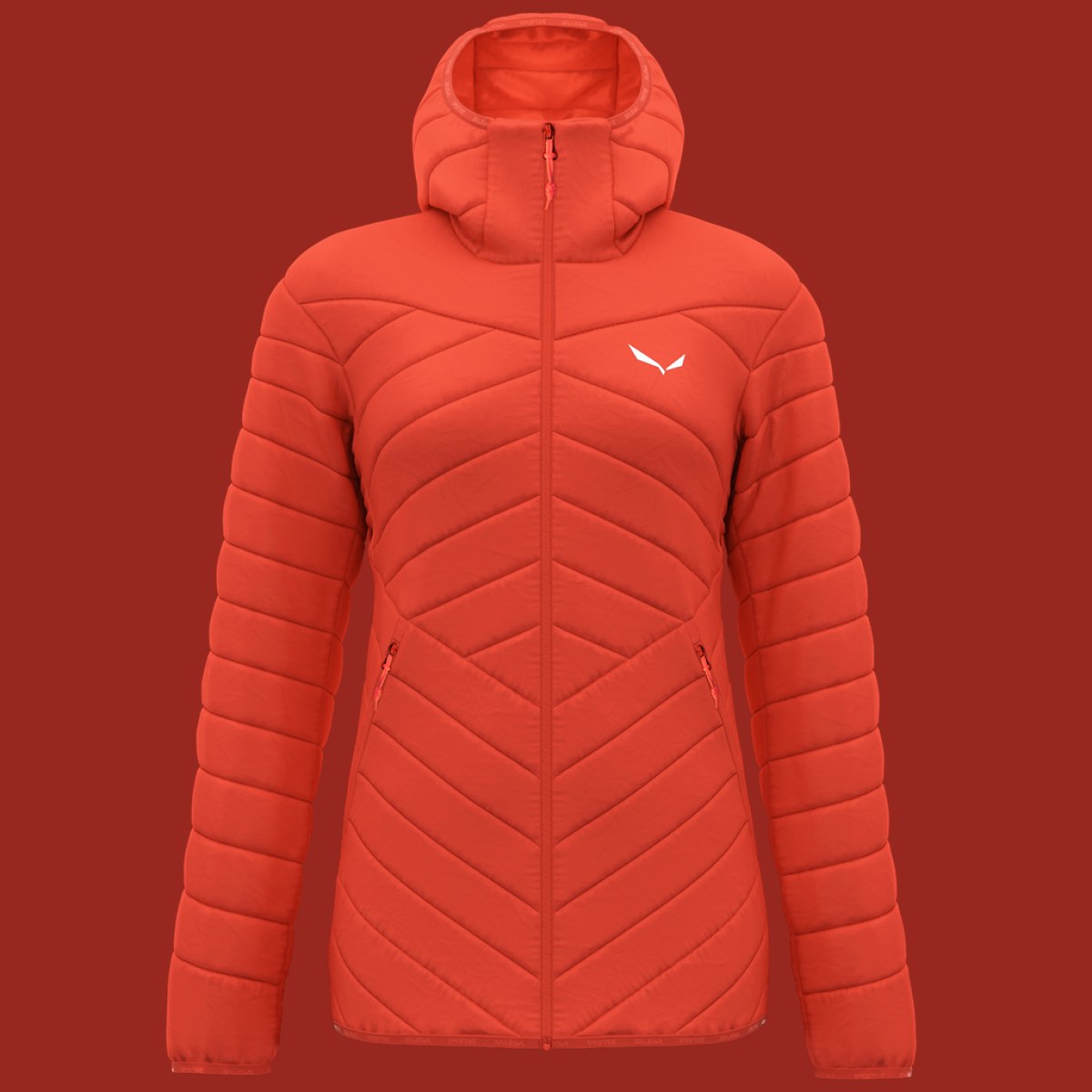 Salewa Brenta RDS Down Jacket W - Veľkosť: 40 | Farba: Červená · záber 1