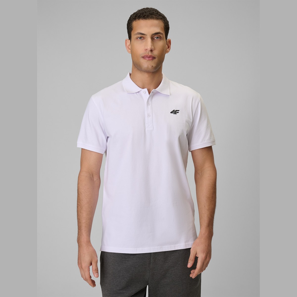 Pánske polo tričko regular - biele · záber 1