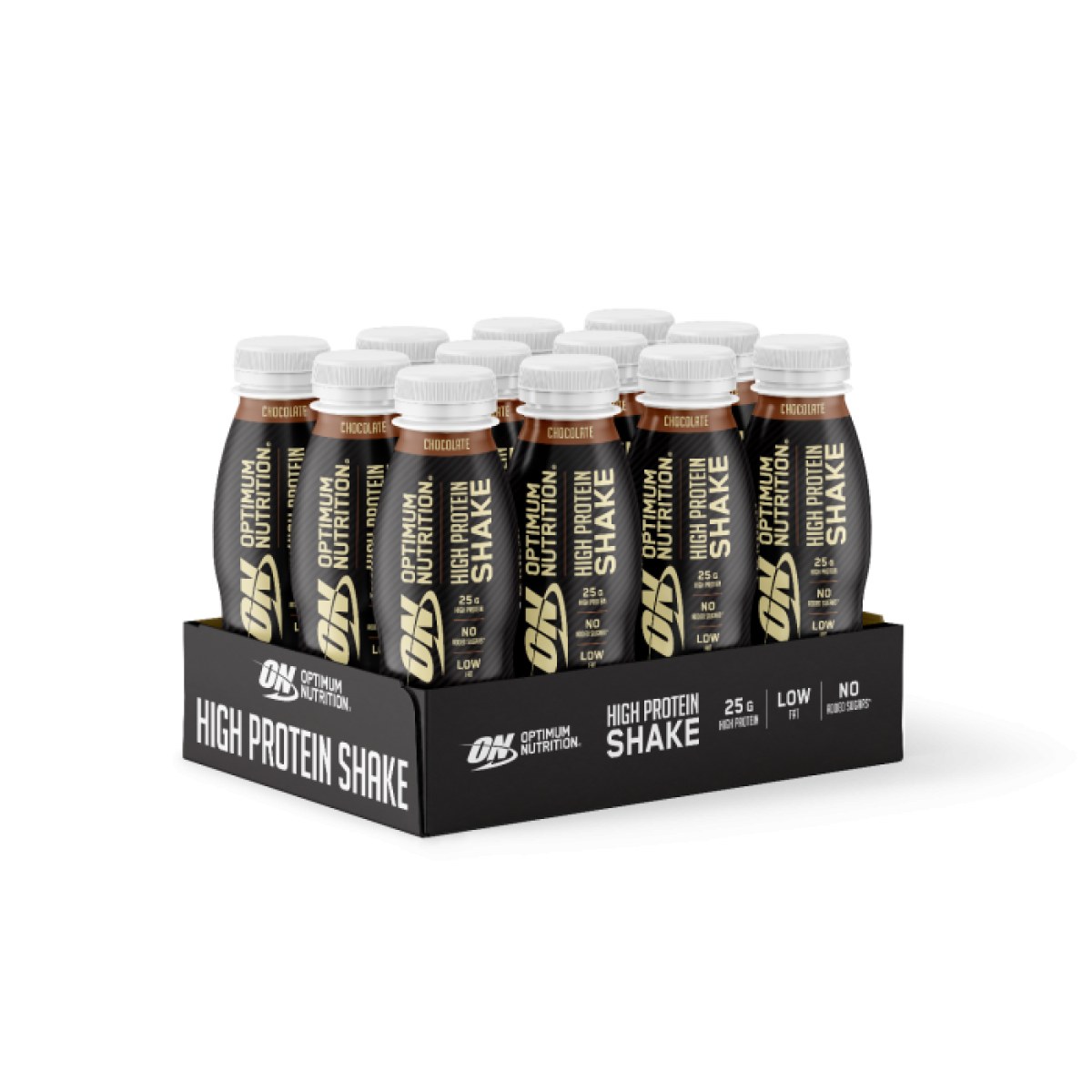 Optimum Nutrition Optimum High Protein Shake čokoláda - Príchuť: Čokoláda | Hmotnosť: 4,152 kg | Objem: 12 x 330 ml · záber 1