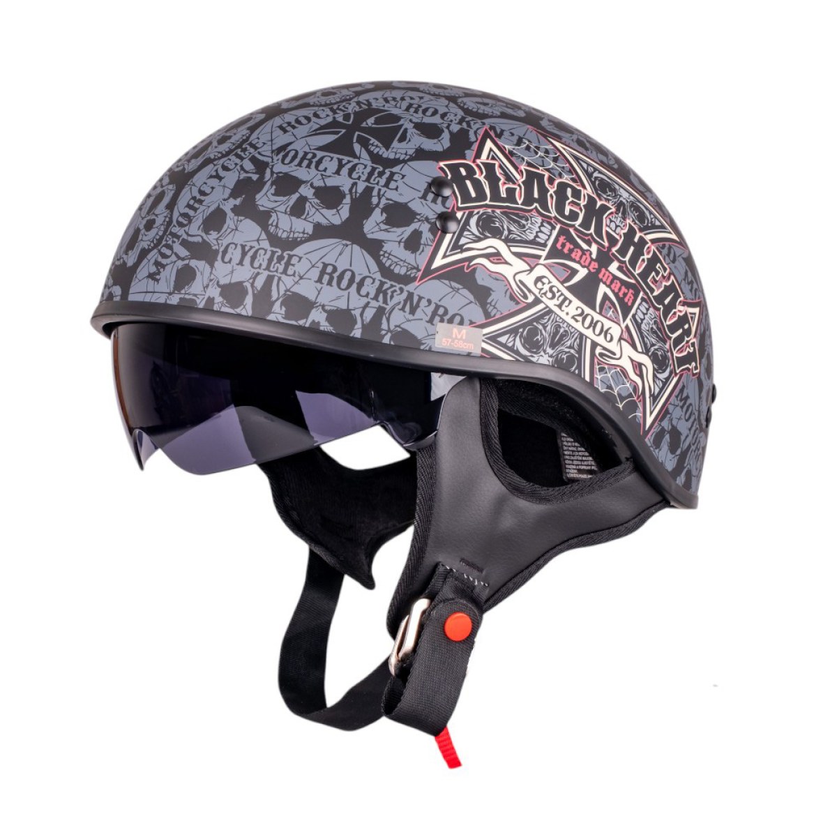 W-TEC Black Heart V535 Cross Skull XL (61-62) · záber 1