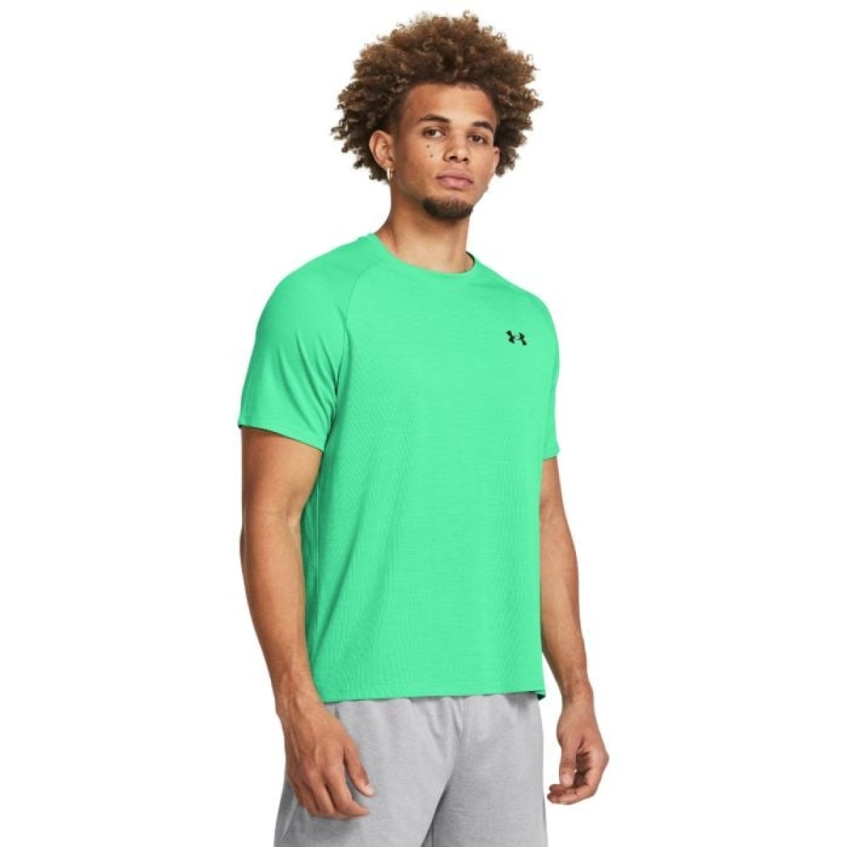 Under Armour Tričko Tech Textured SS Green LL · záber 1