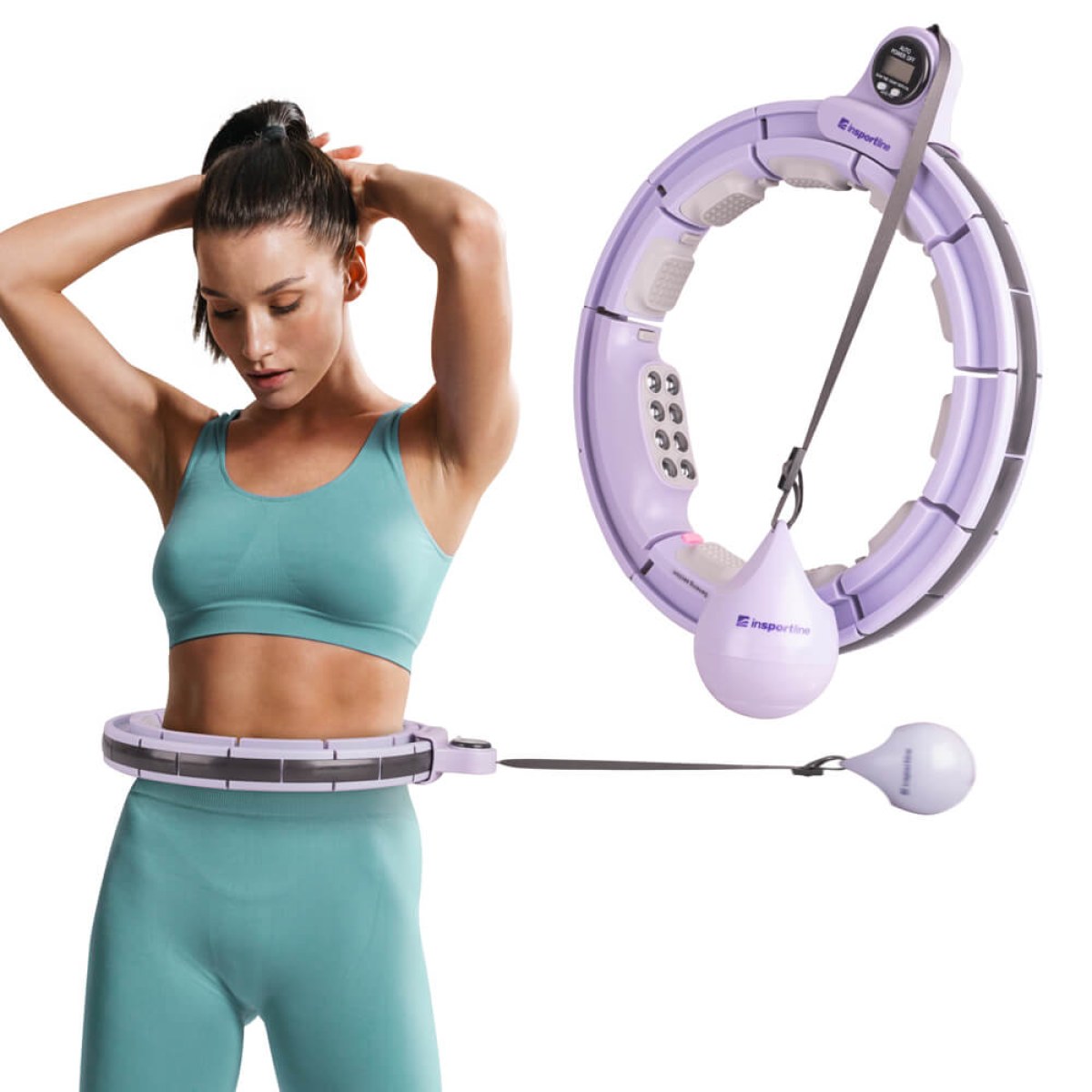 Masážna obruč inSPORTline Weight Hoop Pro 69-105 cm · záber 1