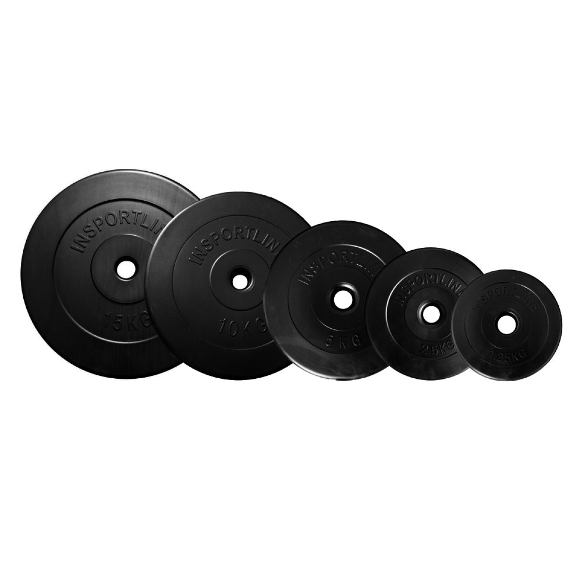 Sada 2x5ks cementových kotúčov inSPORTline CEM 2x 1,25-15 kg 30 mm · záber 1