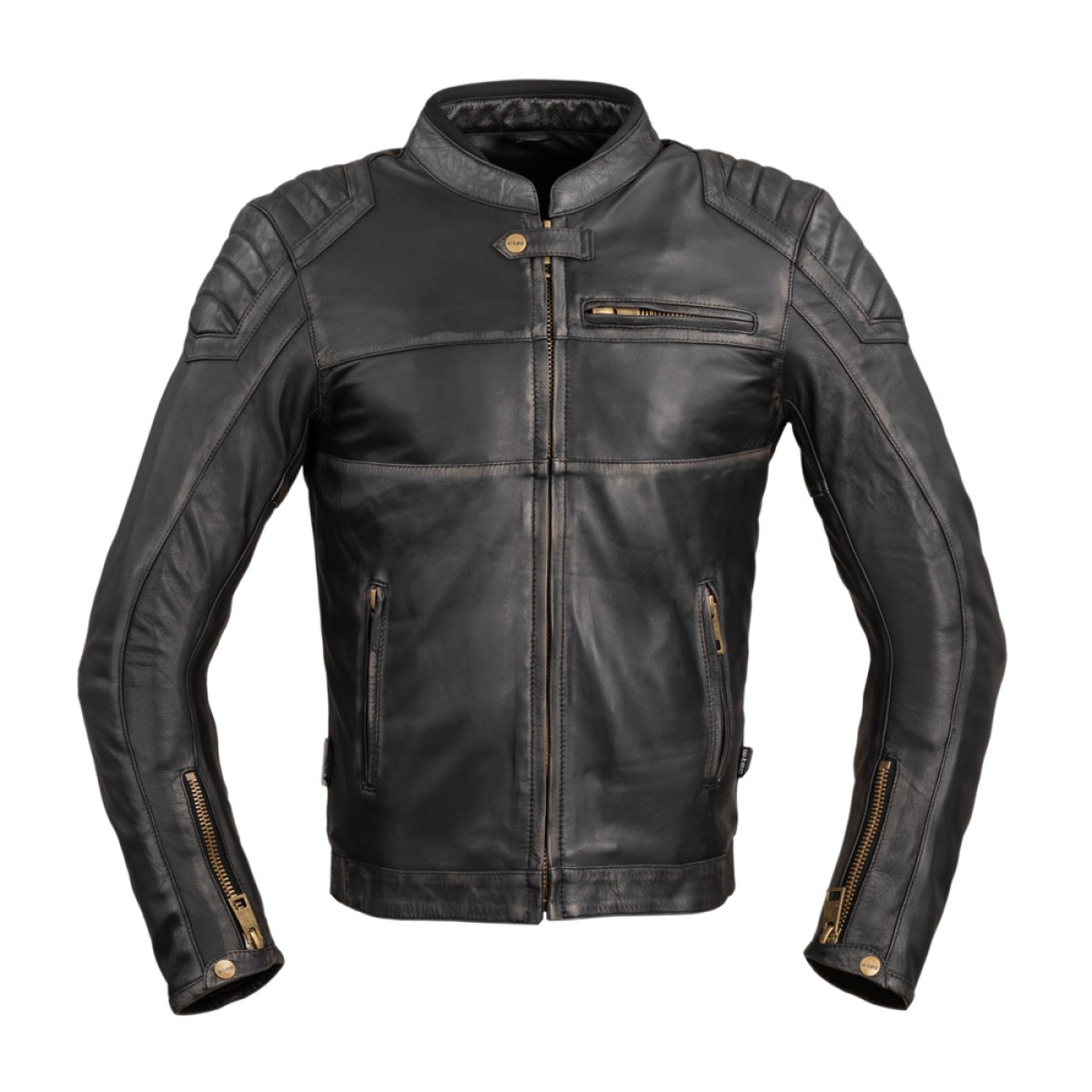 Pánska kožená moto bunda W-TEC Suit - Veľkosť: XXL | Farba: Čierna · záber 1