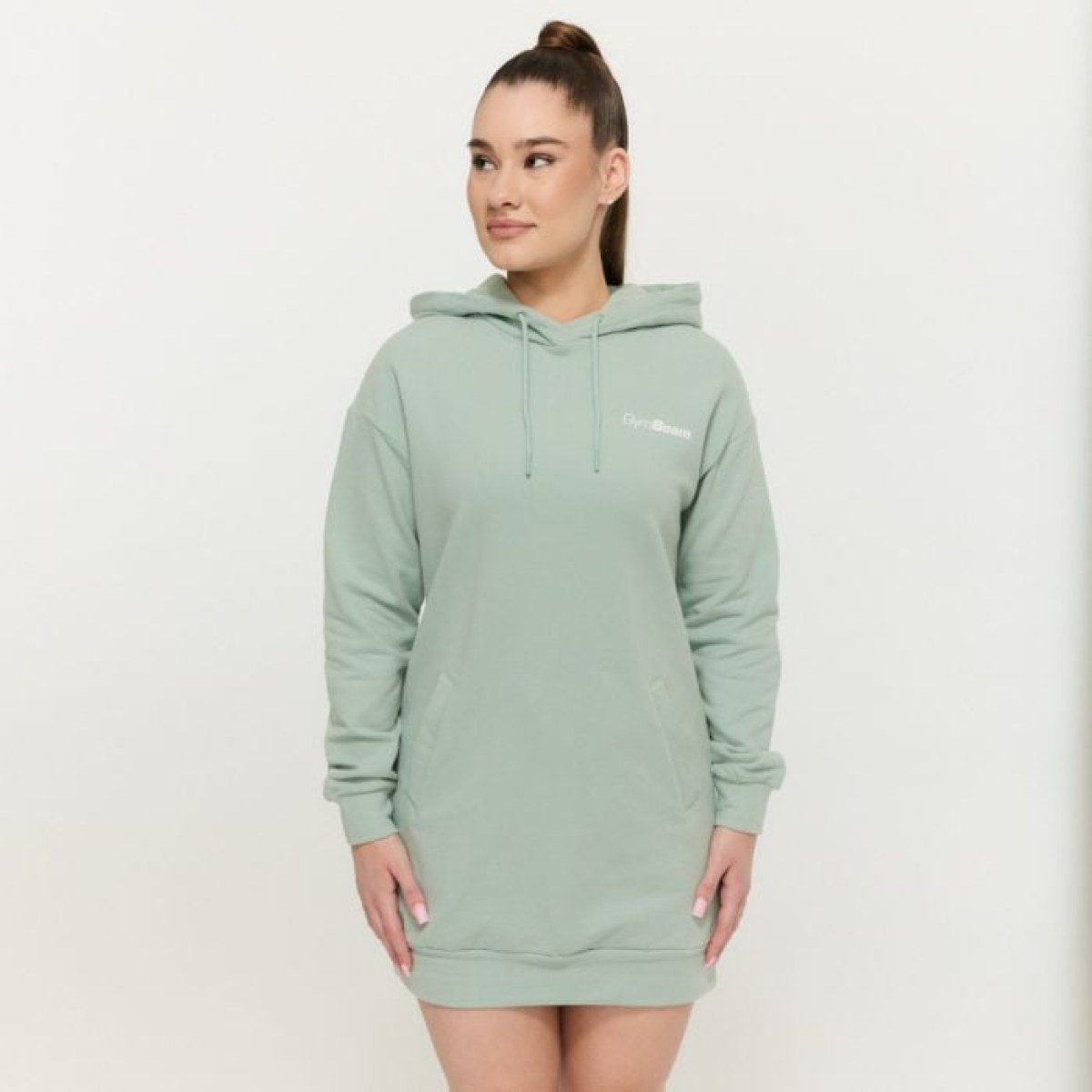 GymBeam Dámska Longline mikina Limitless Eucalypt MM · záber 1