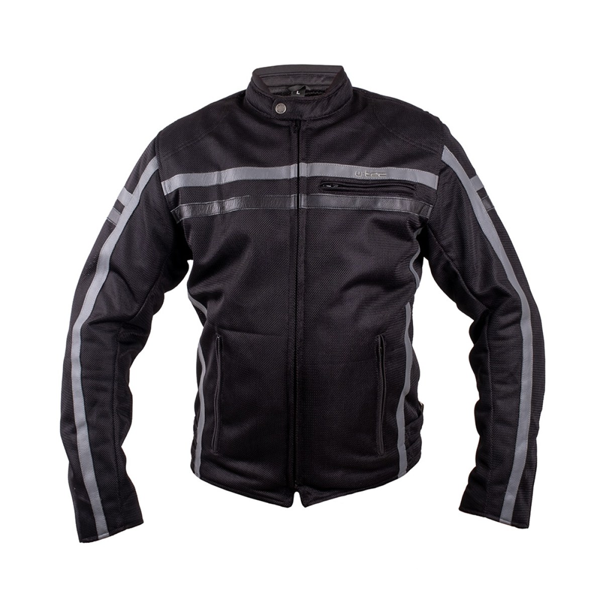 Moto bunda W-TEC Bellvitage Crow - Veľkosť: S | Farba: Sivá · záber 1