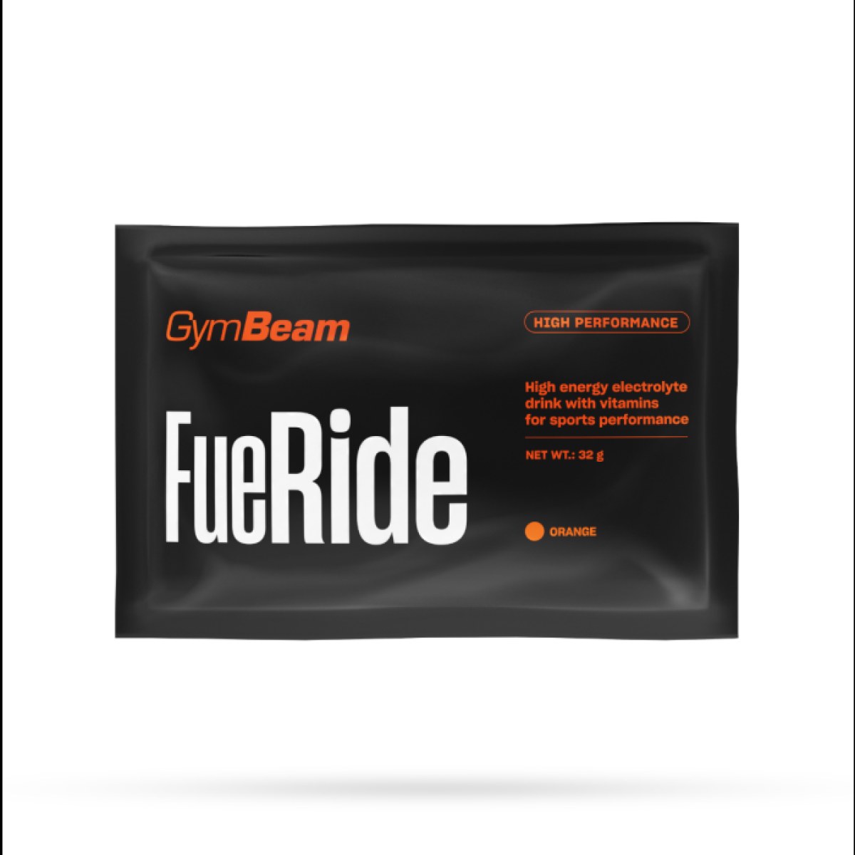 GymBeam Vzorka FueRide pomaranč - Príchuť: Pomaranč | Hmotnosť: 0,032 kg | Balenie: 20 · záber 1