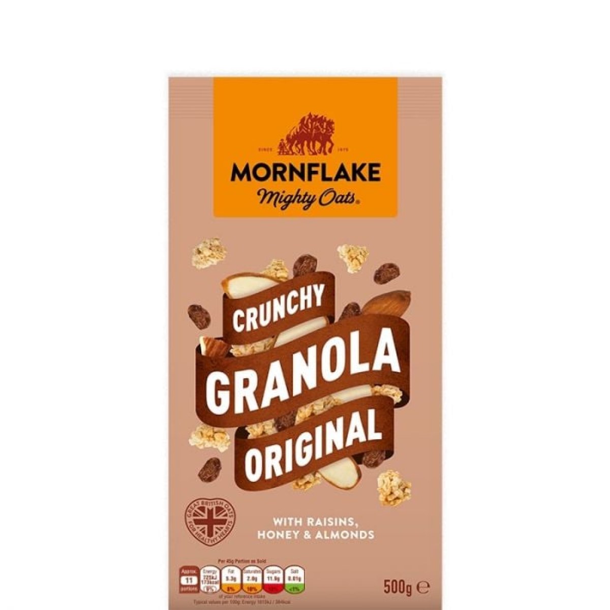 Mornflake Chrumkavá Granola Original 500 g - Hmotnosť: 0,5 kg | Balenie: 12 · záber 1
