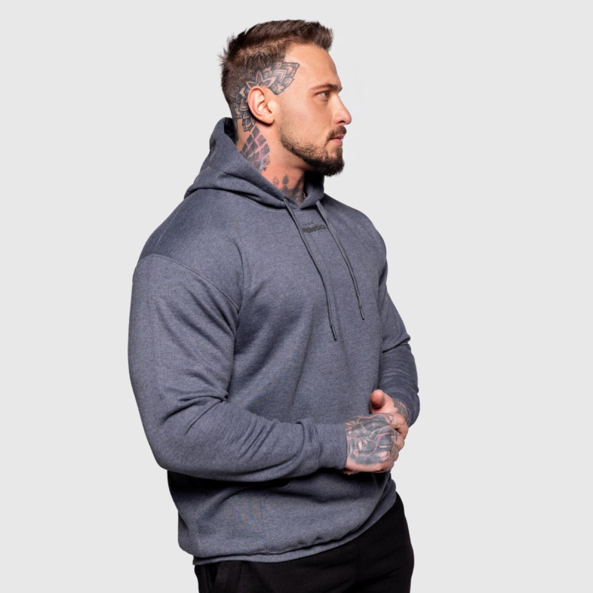 Oversize mikina Iron Aesthetics Cozy, sivá · záber 4