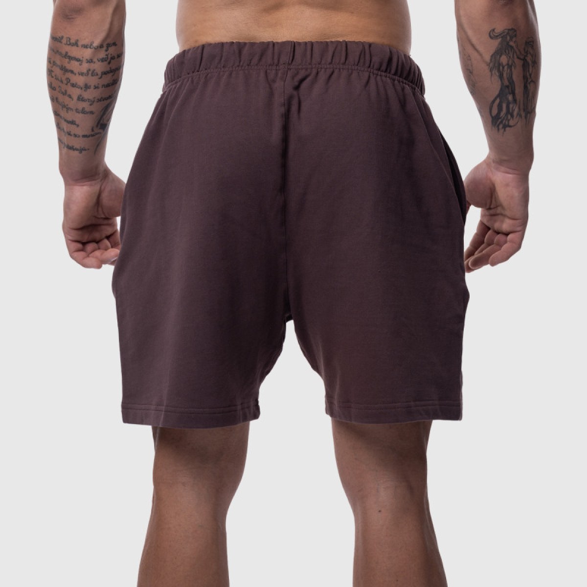 Pánske bavlnené šortky Iron Aesthetics Ambition, fialové · záber 5