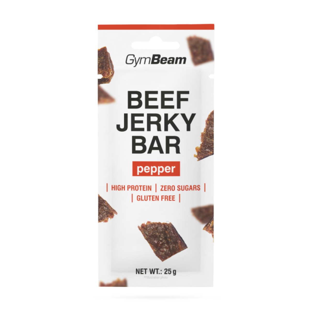 GymBeam Beef Jerky Bar korenistá príchuť · záber 1