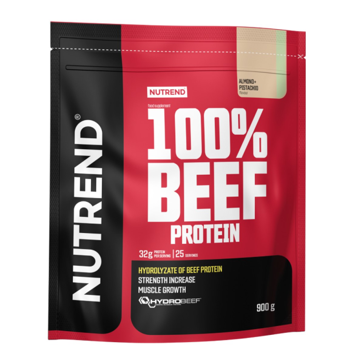 Nutrend 100% Beef Protein mandľa pistácia · záber 1