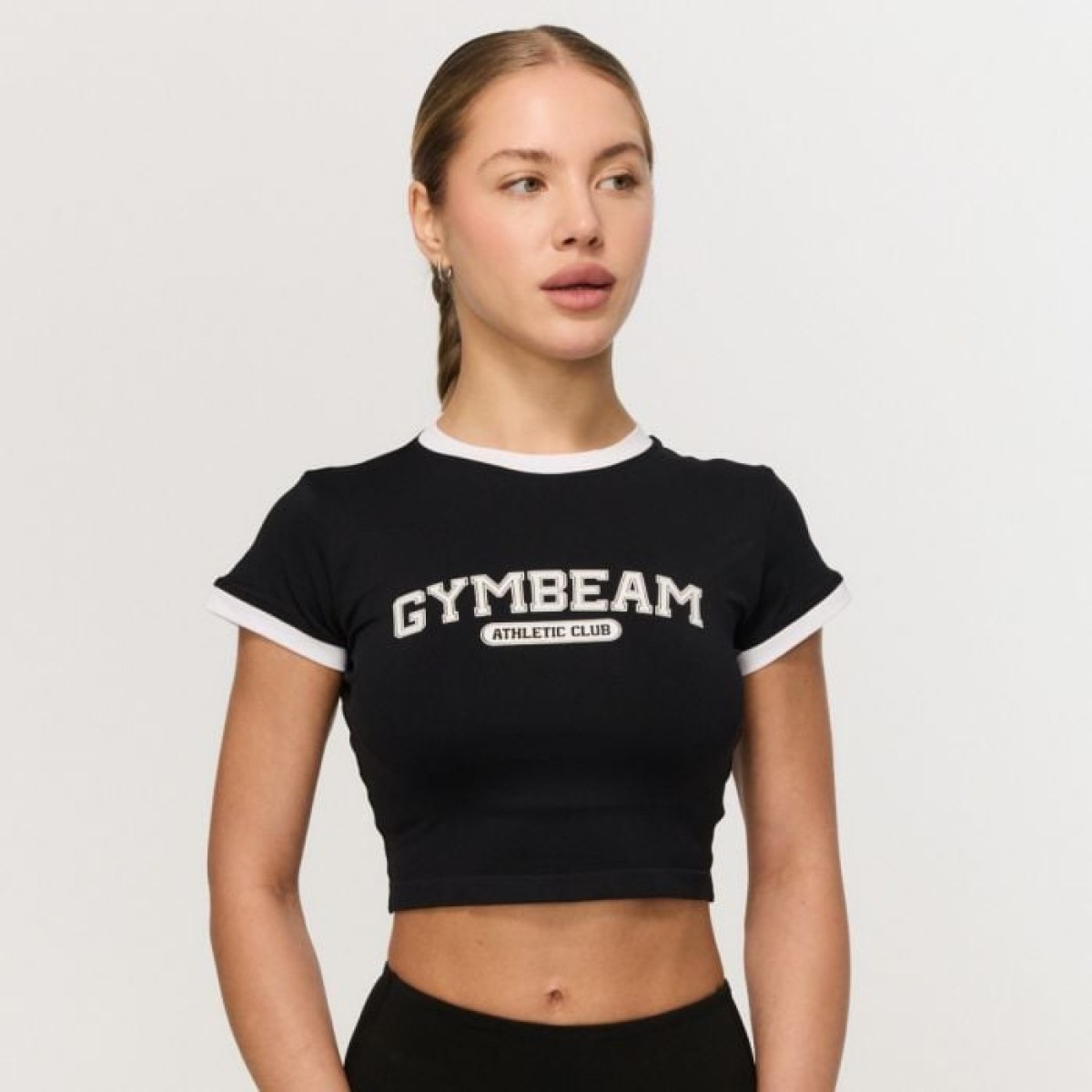 GymBeam Dámske tričko Varsity Black L · záber 1