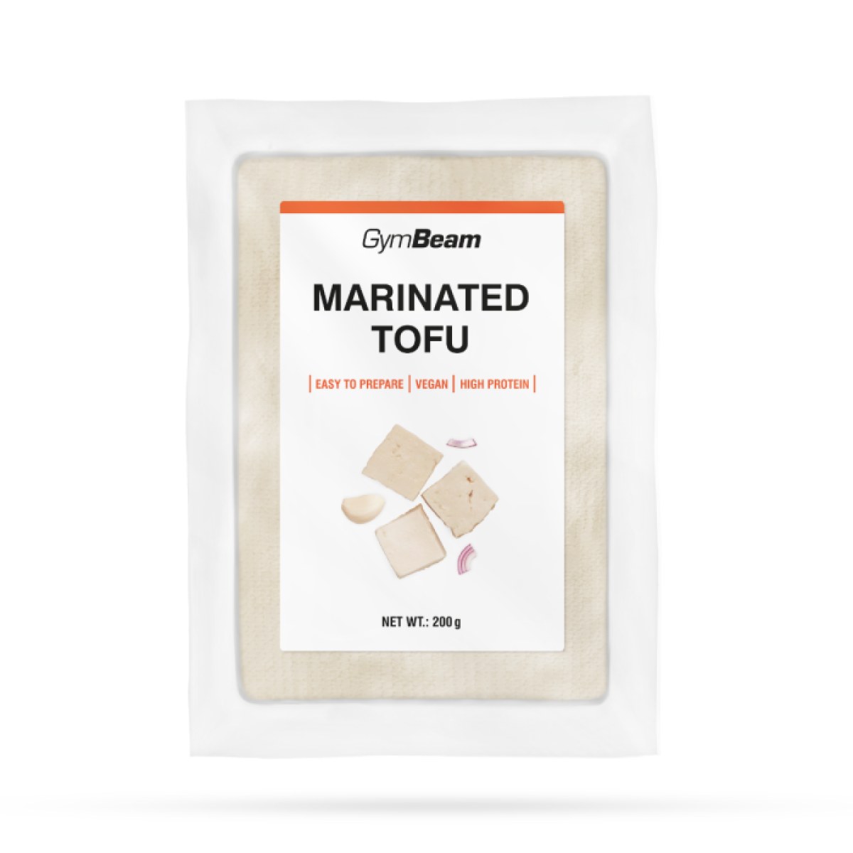 GymBeam Tofu marinované - Príchuť: Marinované | Hmotnosť: 0,2 kg | Balenie: 5 · záber 1