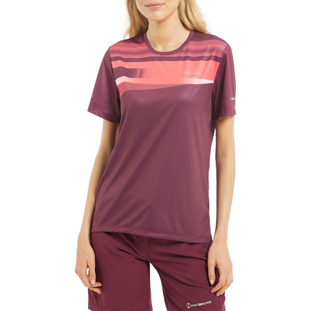 Nakamura Debbie III Jersey W - Veľkosť: 38 | Farba: Ružová, Fialová · záber 2