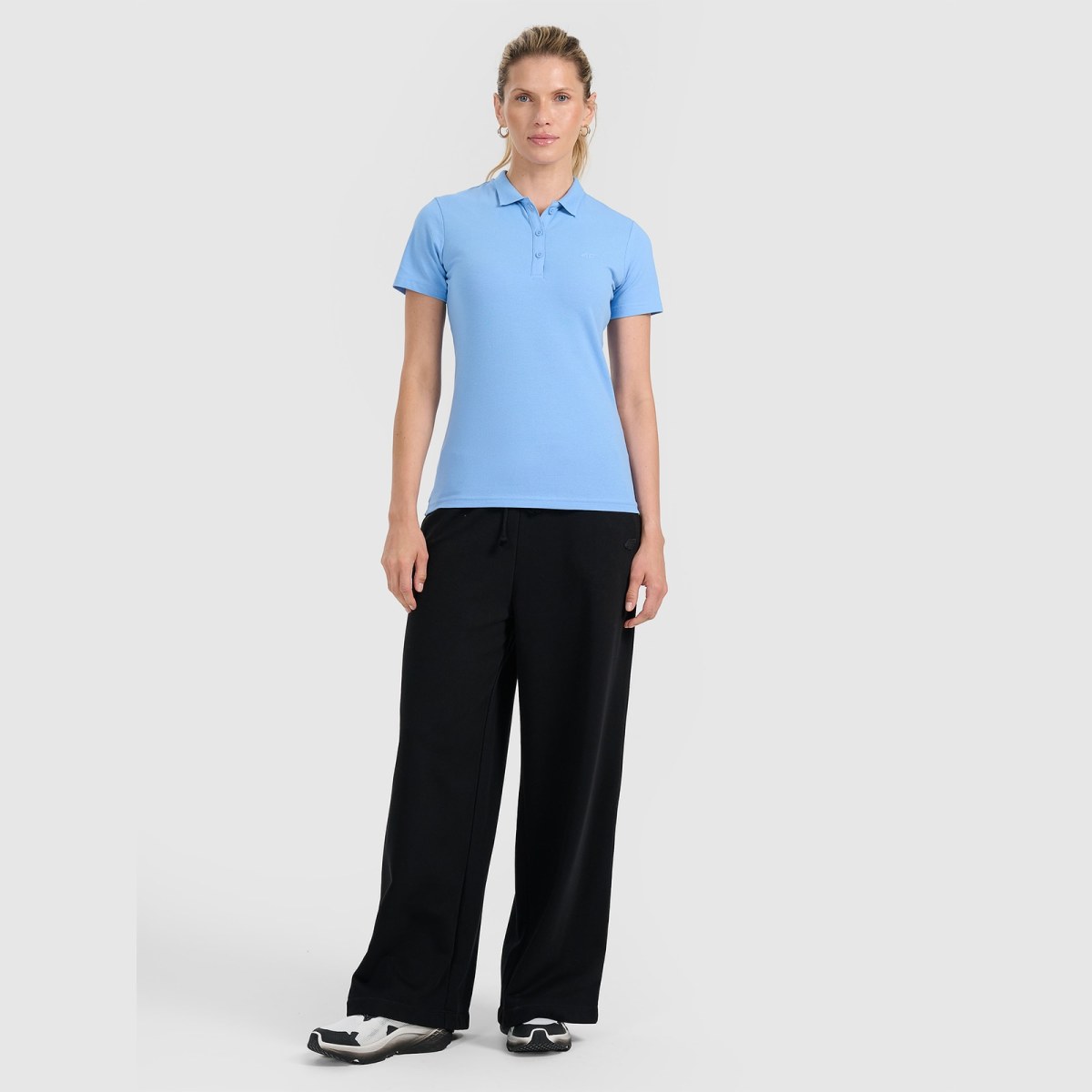 Dámske slim polo tričko - tmavomodré · záber 4