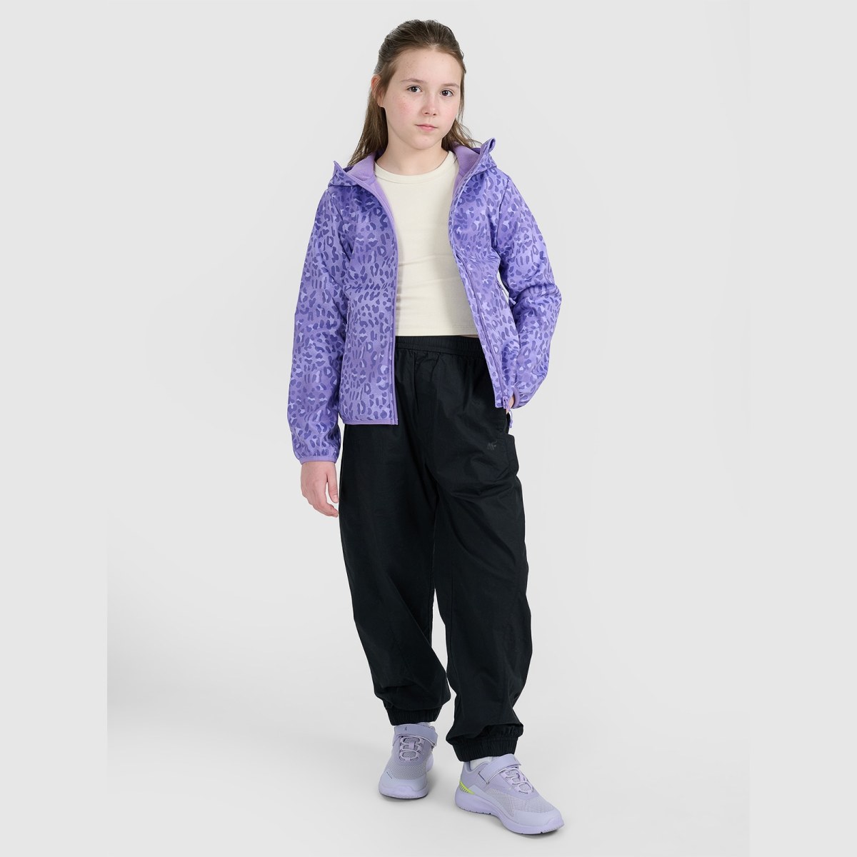 Dievčenská softshellová bunda vetruodolná membrána 5000 - multicolor · záber 2