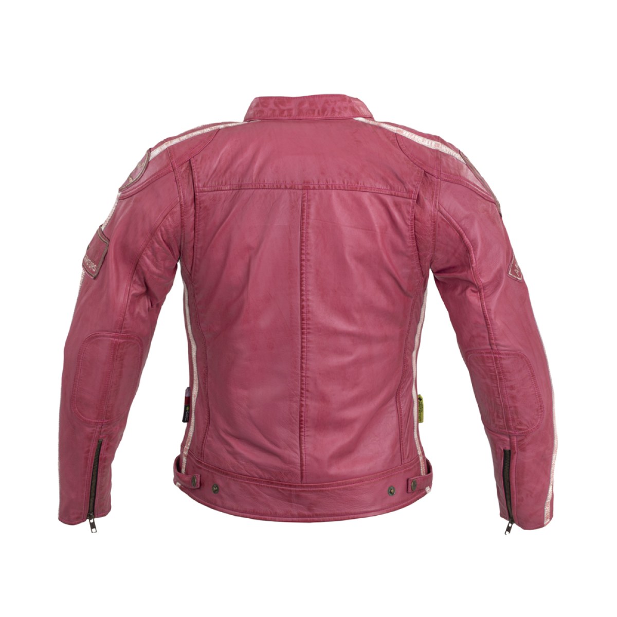 Dámska kožená moto bunda W-TEC Sheawen Lady Pink - Veľkosť: L | Farba: Ružová · záber 3