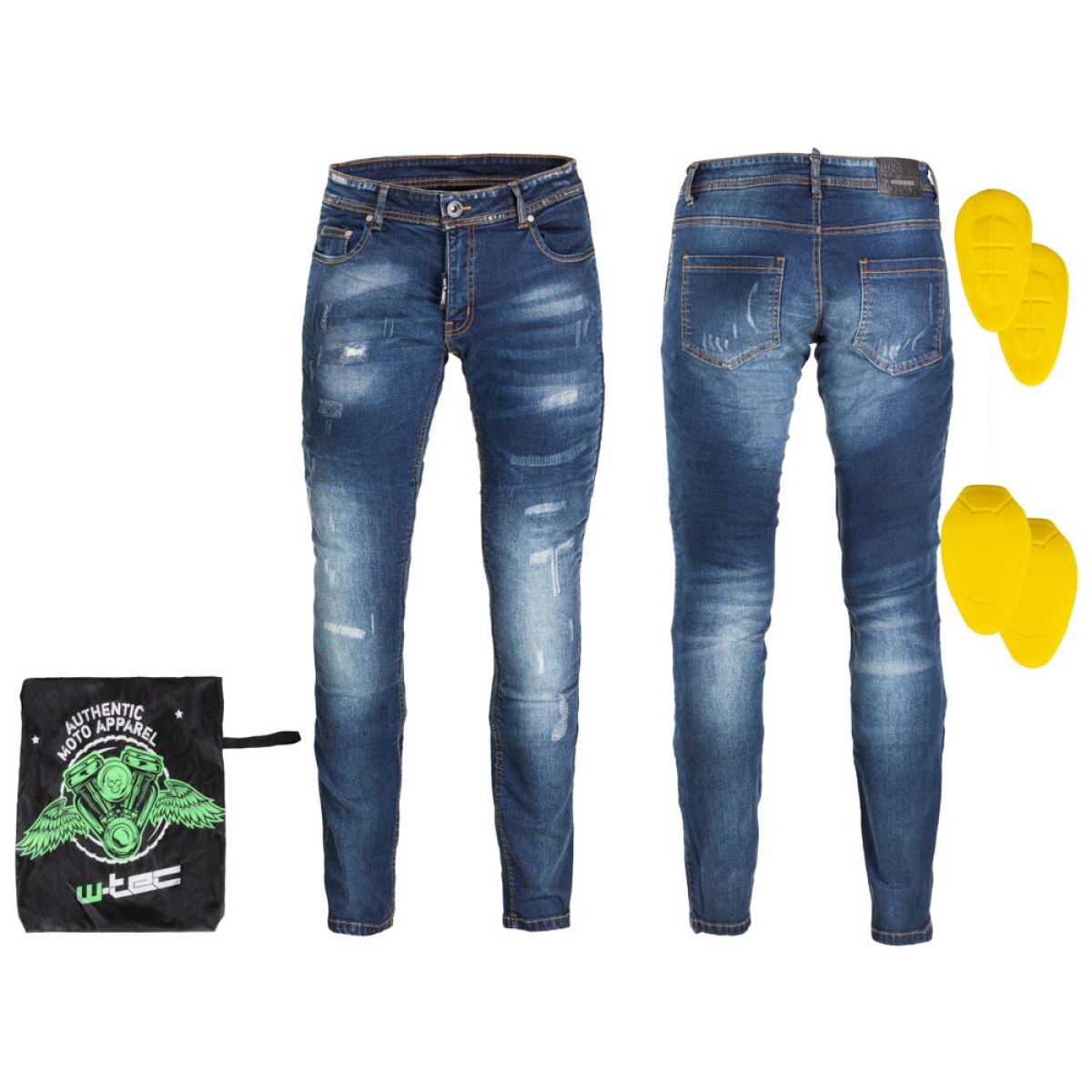 Pánske moto jeansy W-TEC Feeldy - Veľkosť: 5XL · záber 1