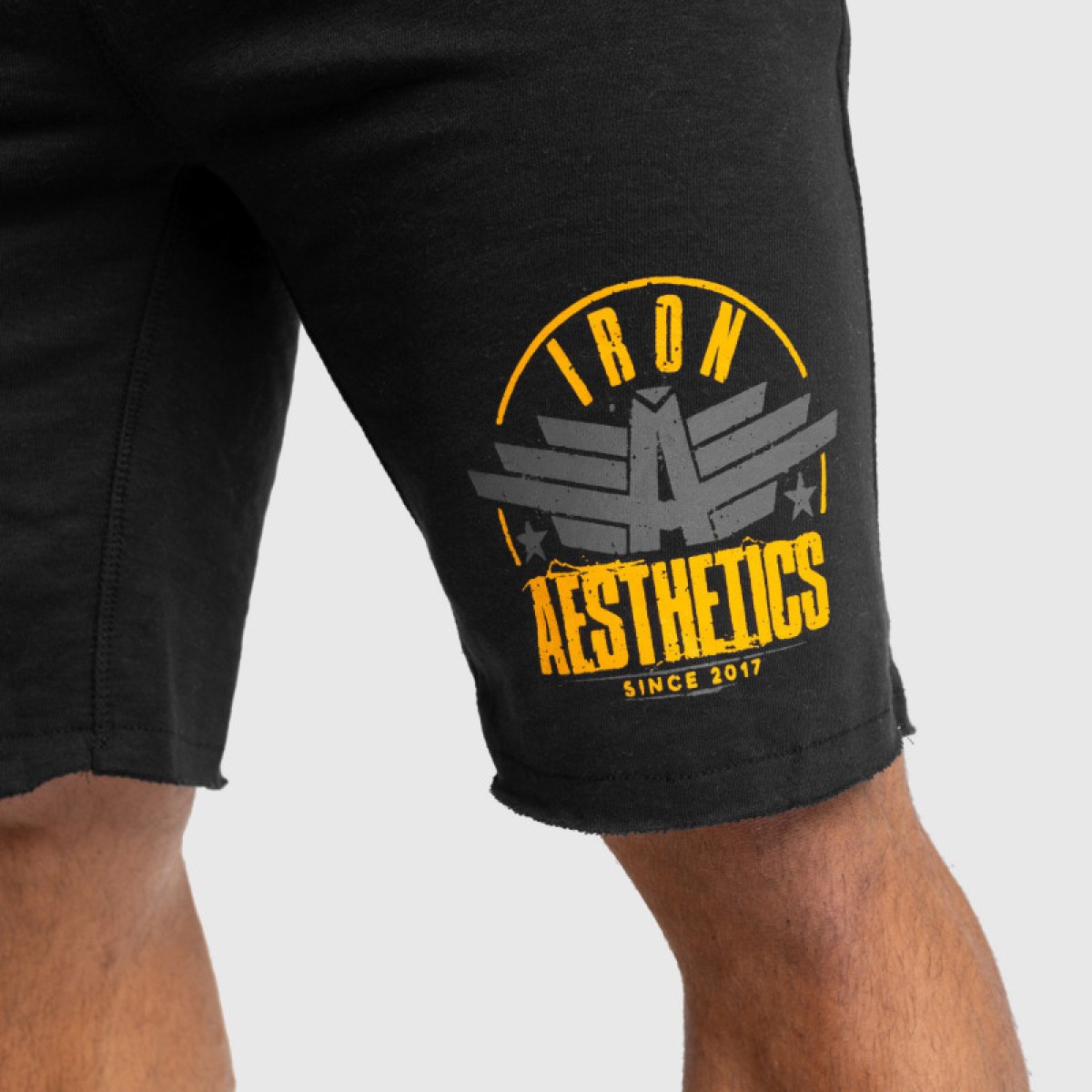Pánske teplákové kraťasy Iron Aesthetics Force, čierne · záber 5
