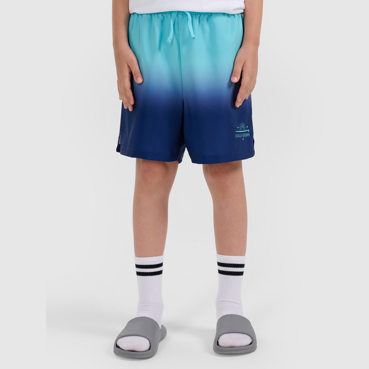 Chlapčenské plážové boardshorty - tmavomodré · záber 4