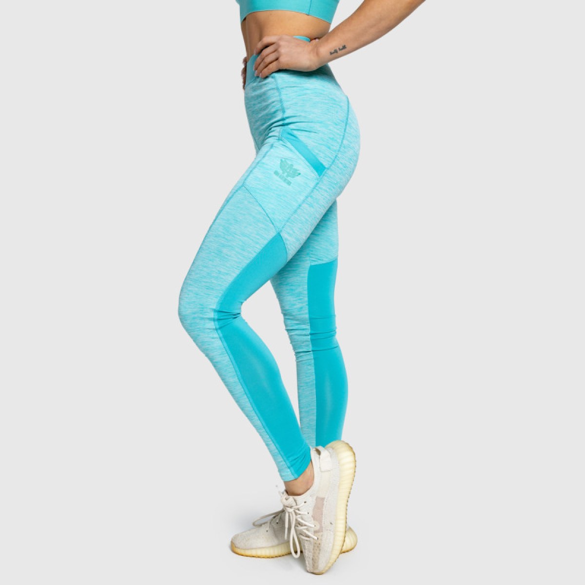 Športové legíny Iron Aesthetics Grande, zelené · záber 1