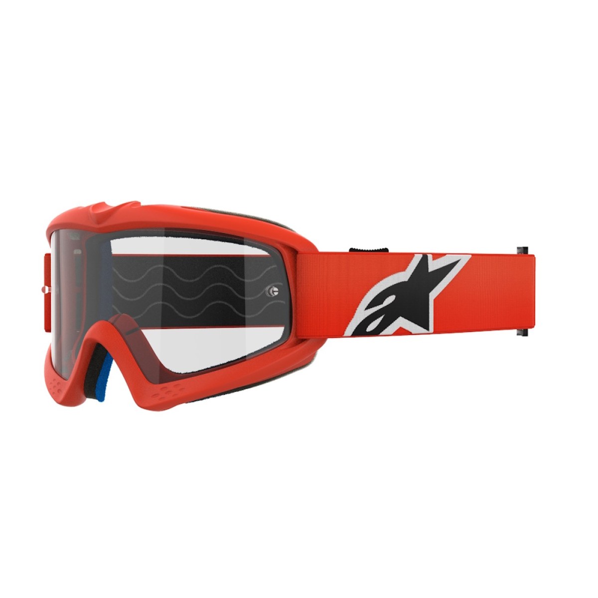 Alpinestars Vision Youth Corp oranžová, číre plexi · záber 1