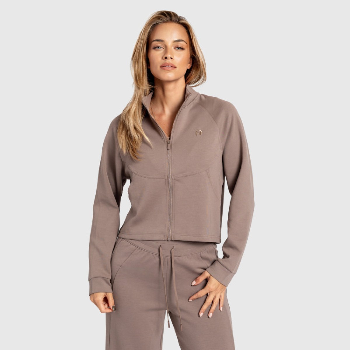Dámska mikina na zips Iron Aesthetics Enigma, hnedá · záber 1