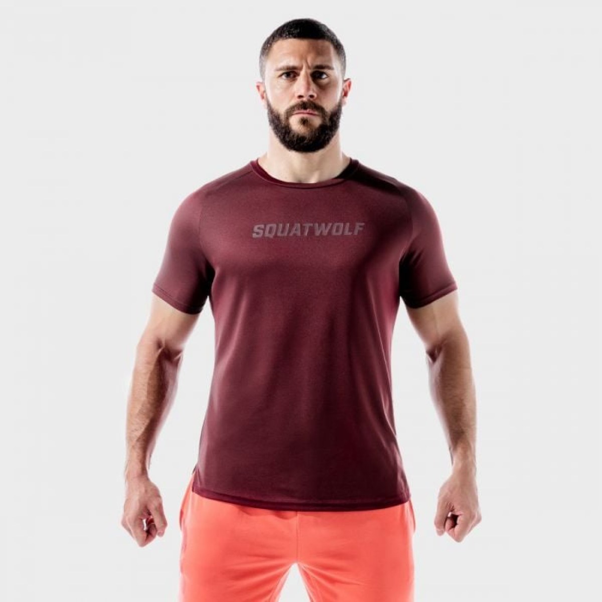 SQUATWOLF Tričko LAB360º Recycled Mesh Tee Tawny Port S · záber 1