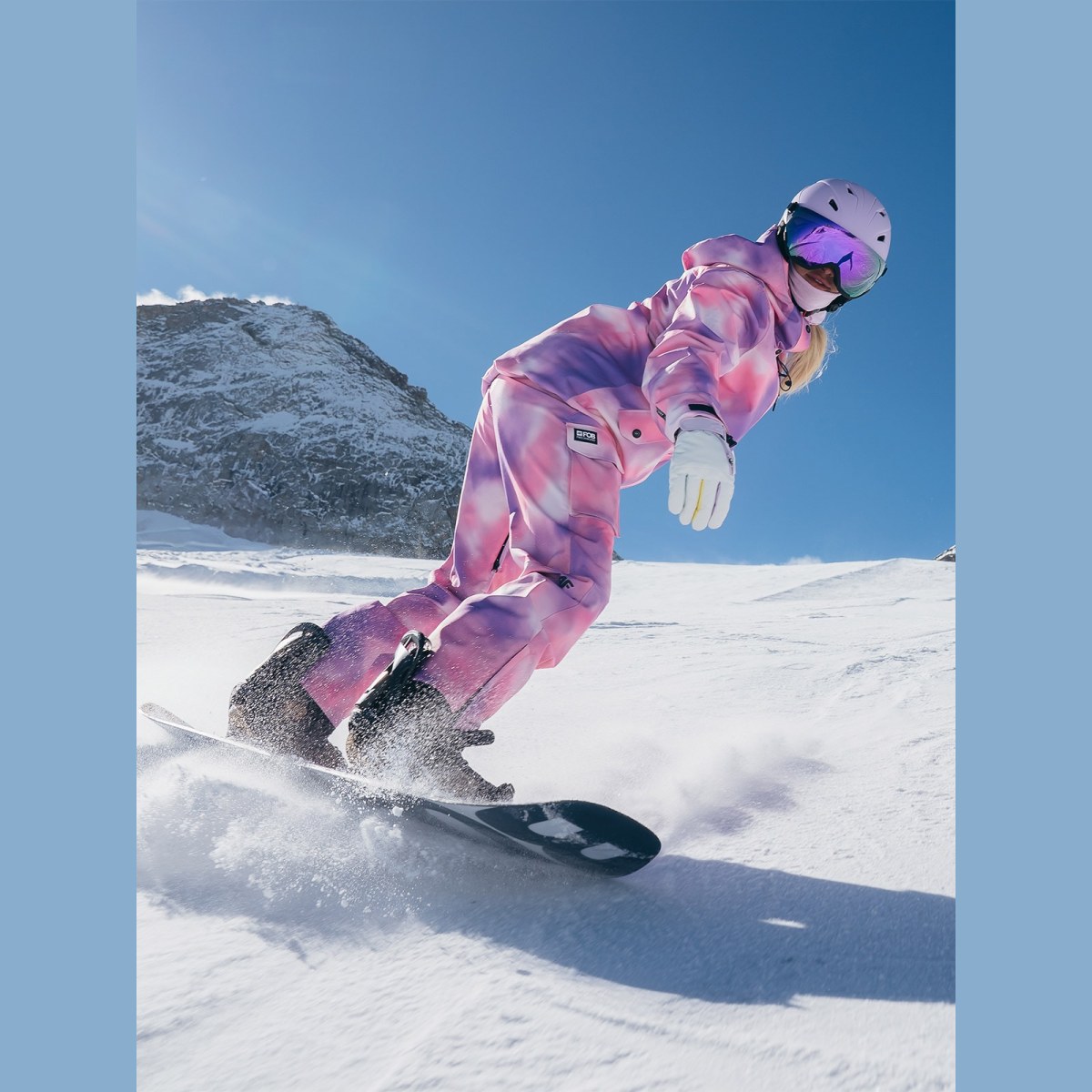Dámska snowboardová bunda membrána 15000 - multicolor · záber 1