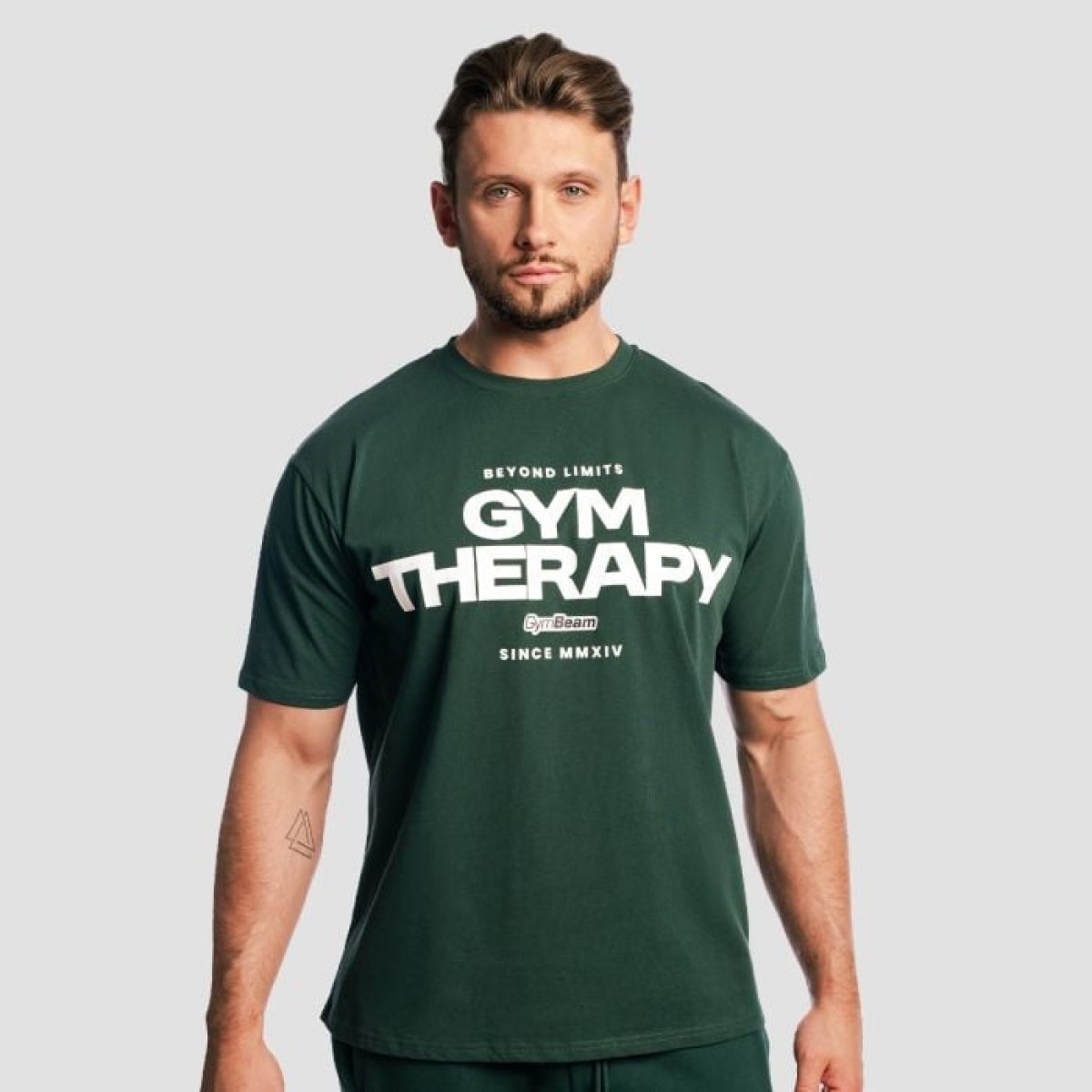 GymBeam Tričko Gym Therapy Forest M · záber 1