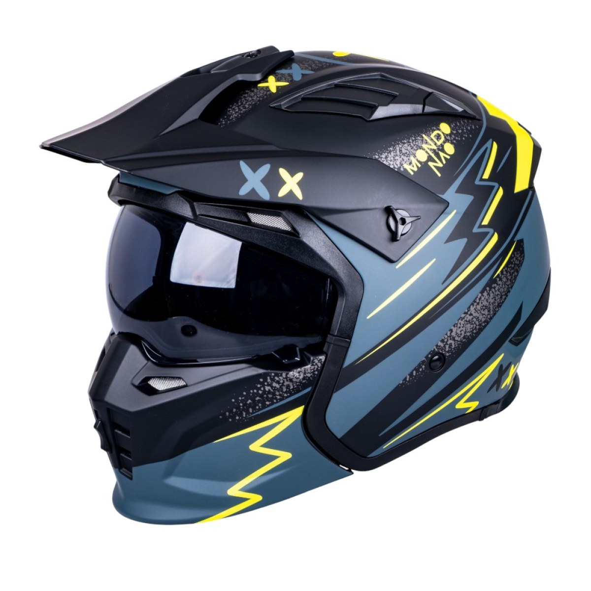 W-TEC Badalone Graphic matno čierno-žltá - XL (61-62) · záber 2